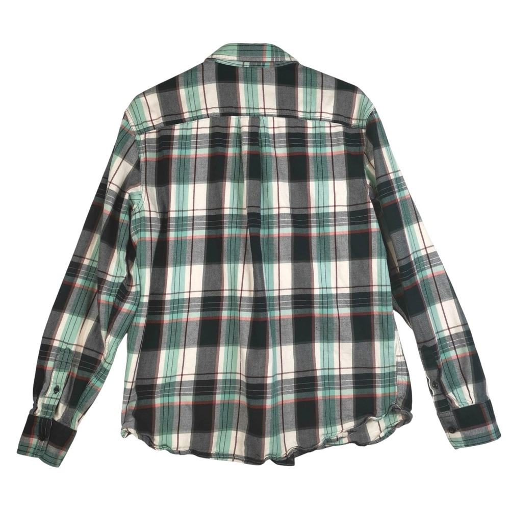 The North Face Shirt Mens Multicolor Plaid Flannel Long Sleeve Size M PIT 22in - Picture 2 of 5